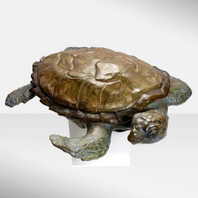 « Elisa » Tortue marine bronze  triple patine